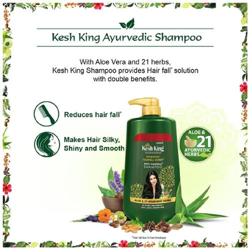 Kesh King Ayurvedic Anti Hairfall Shampoo, 1 L-4.webp